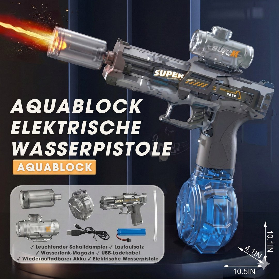 AquaBlock™ – Elektrische Wasserpistole