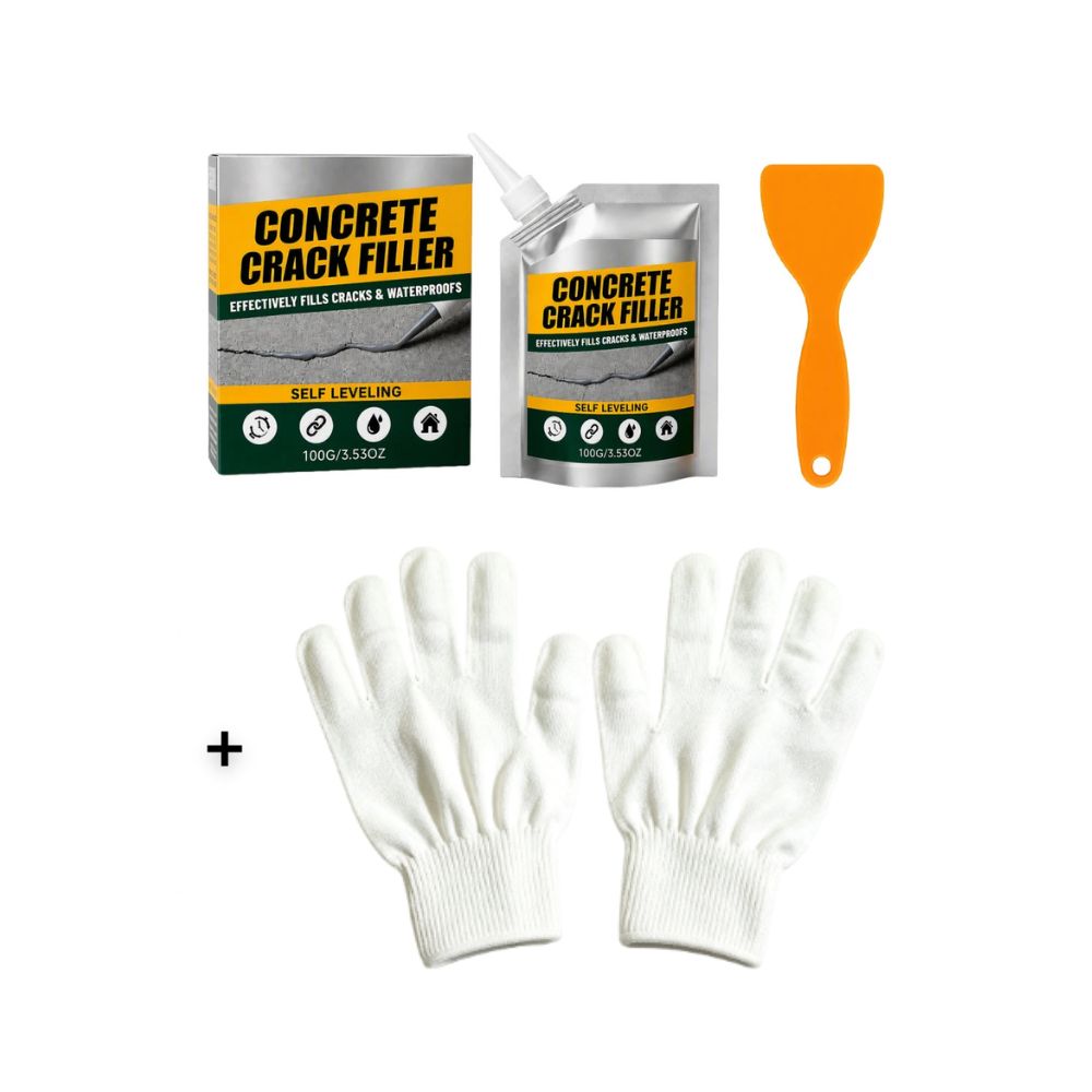 Wasserfester Beton-Rissfüller & Dichtstoff + GRATIS Handschuhe
