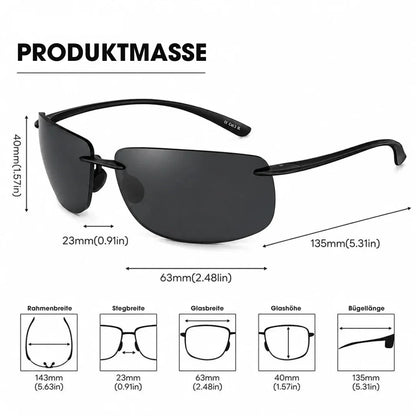 AeroShade™ – Randlose polarisierte Sonnenbrille – UV400