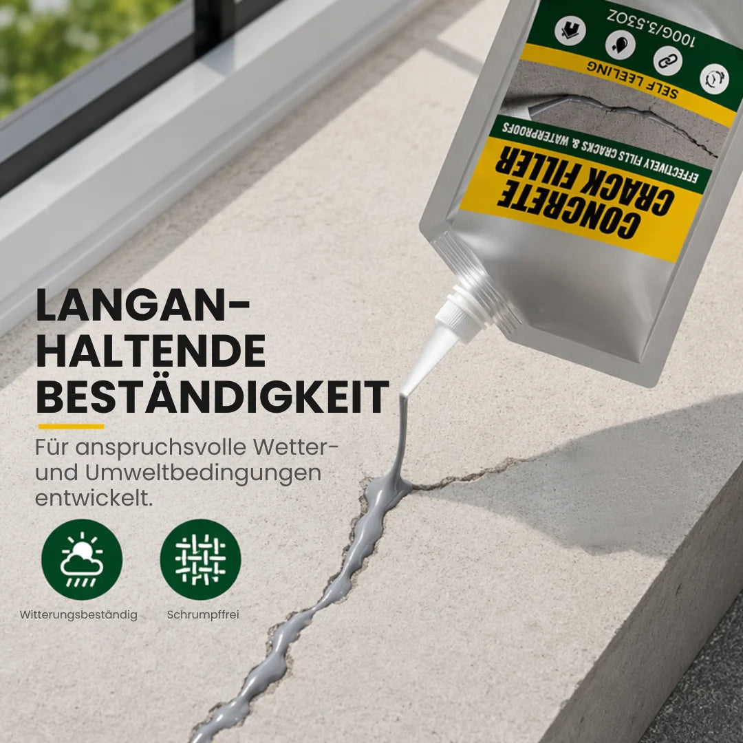 Wasserfester Beton-Rissfüller & Dichtstoff + GRATIS Handschuhe