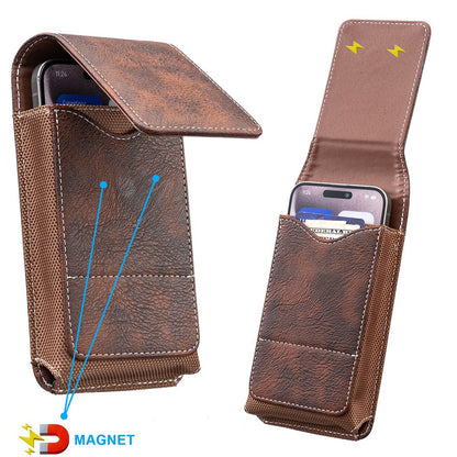 ❄️Zomerfresh 50% Korting!📱Riem Telefoonhouder met Magnetische Sluiting – Stevig Smartphone Holster met Clip, Riemlus & Kaartvak