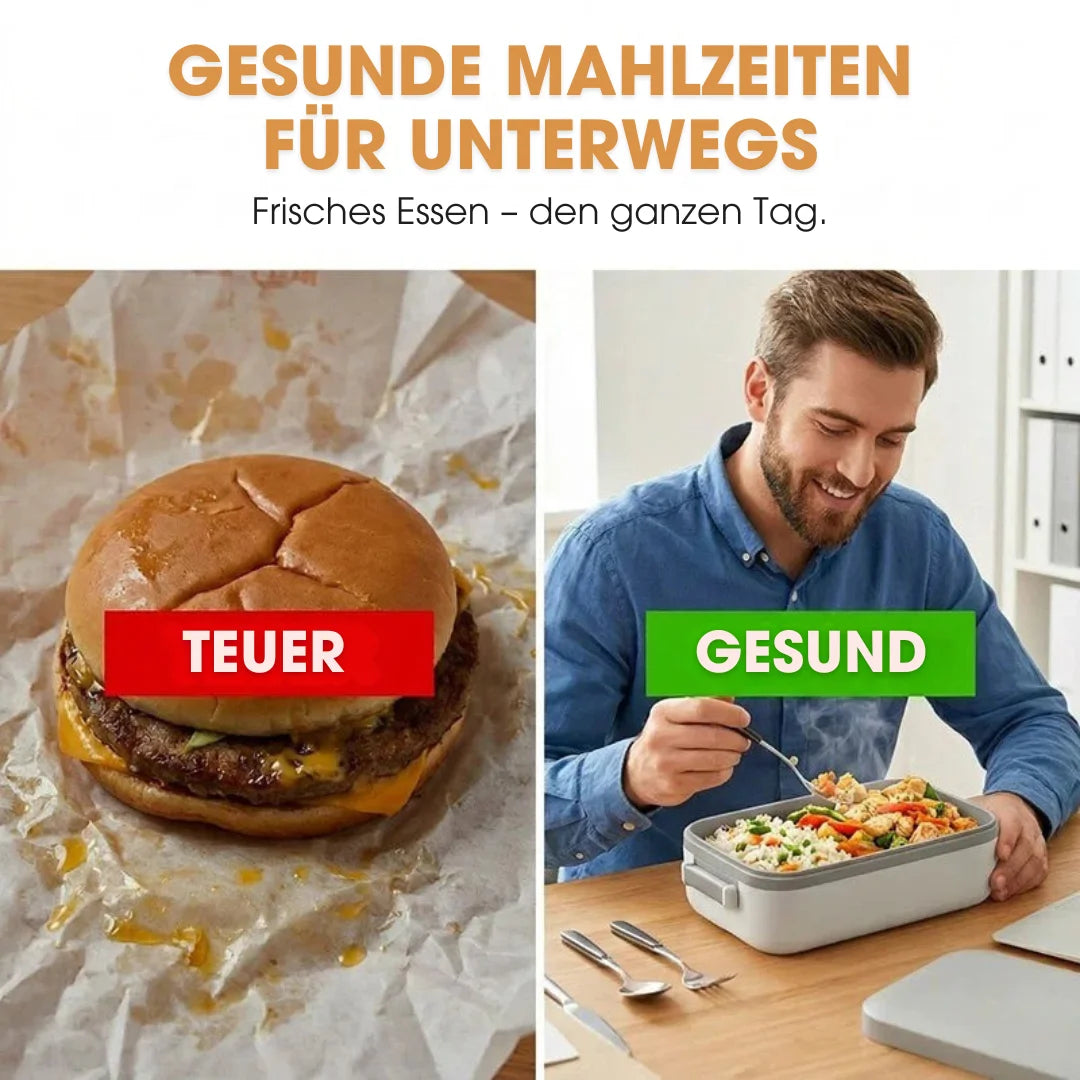 HeatBox™ – Tragbare elektrische Lunchbox mit Selbstheizfunktion