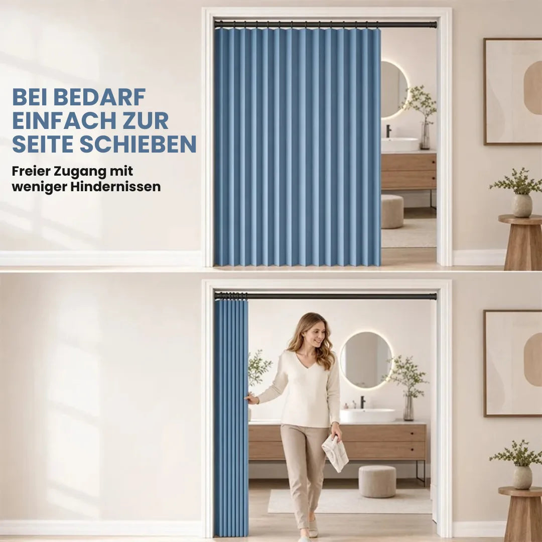 Magnetischer Faltvorhang – ohne Bohren