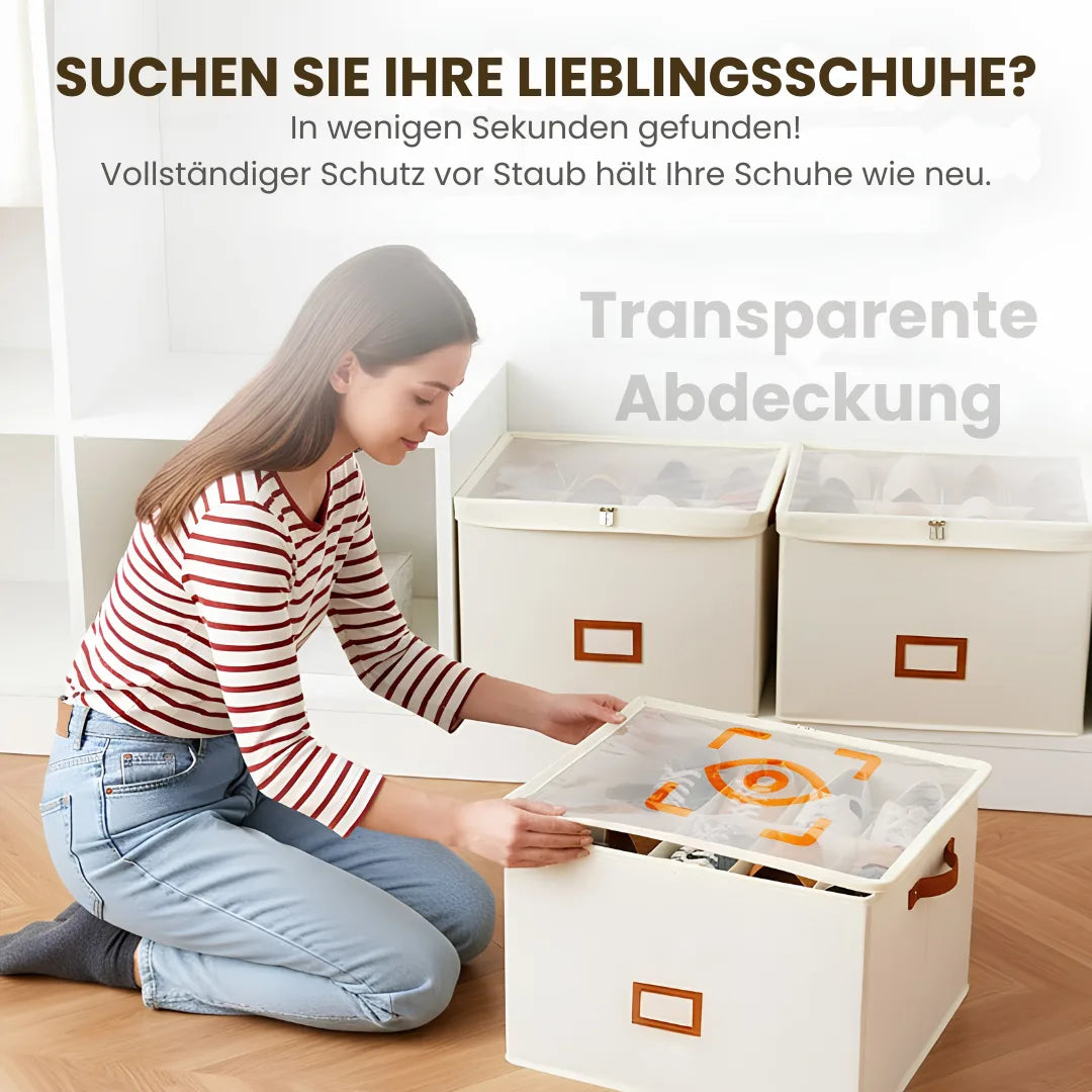 ShoeCube™ – Faltbarer Schuhorganizer mit verstellbaren Fächern