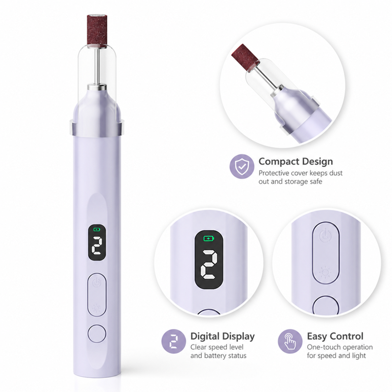 NailPro™ – Tragbarer multifunktionaler elektrischer Nagelfräser